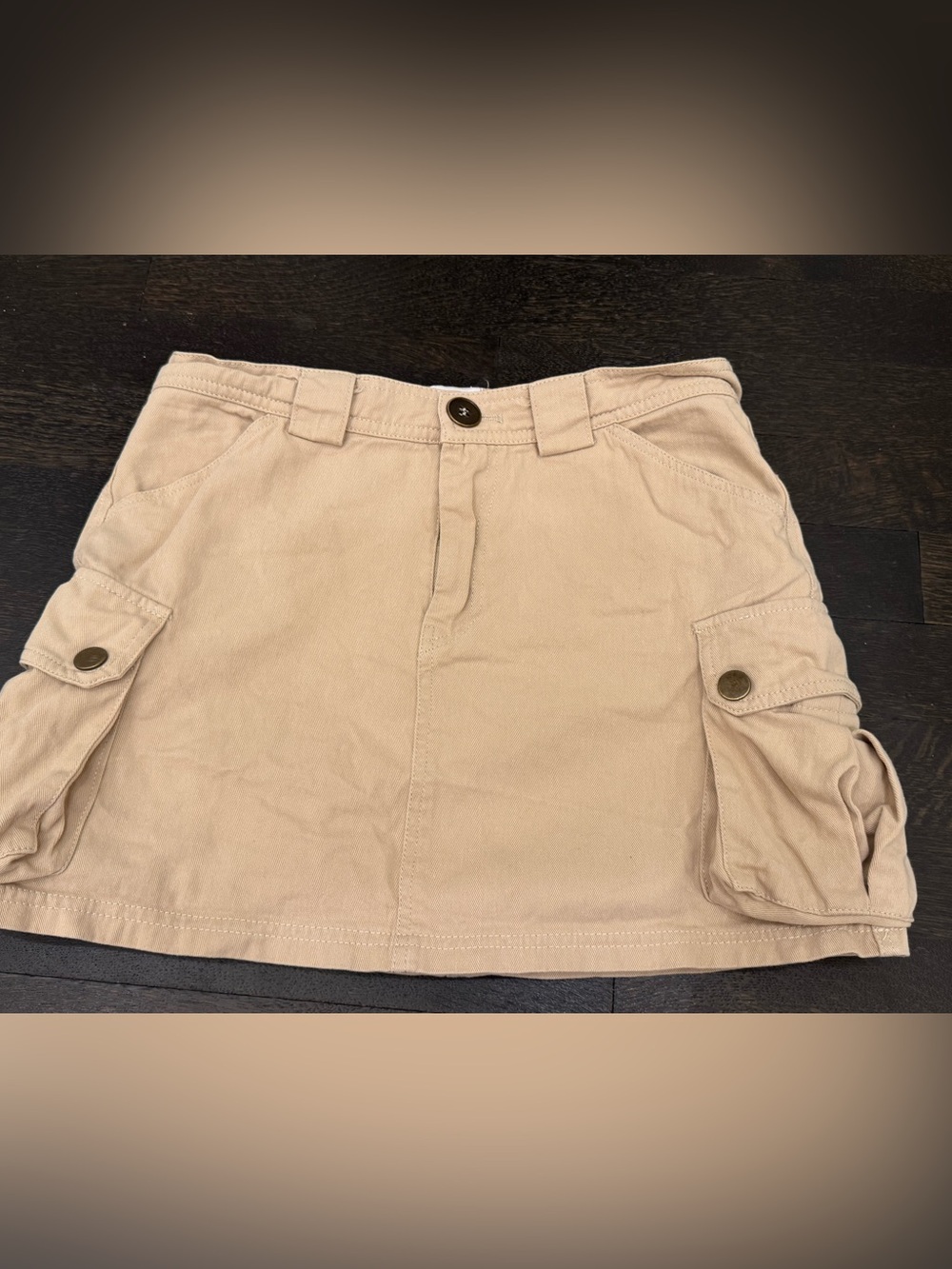 Princess Polly Beige Cargo Skirt-Style Shorts